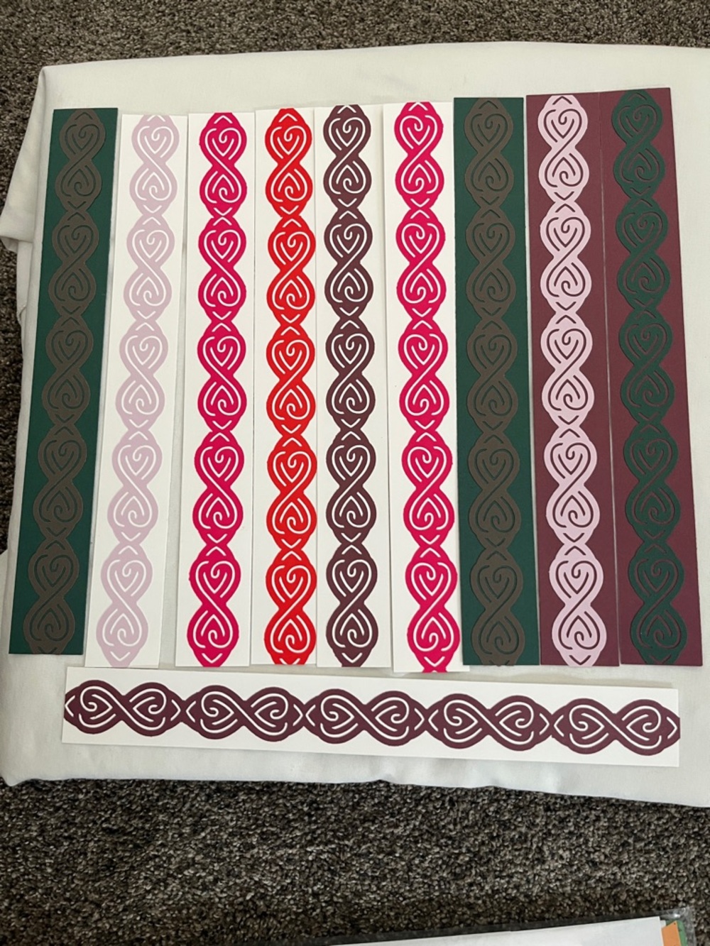 Infinity 12” long border to add to your scrap book layout
